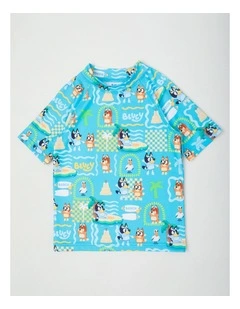 Bluey Boys Tropical Swimwear Teal