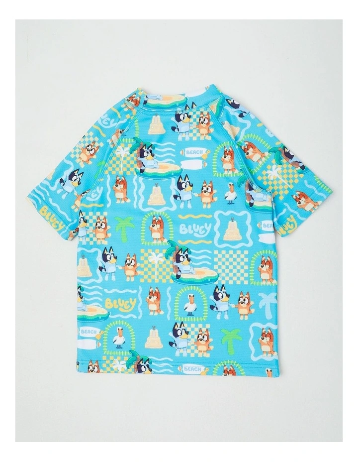 Bluey Boys Tropical Swimwear Teal image 3