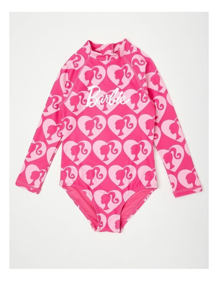 Barbie Heart Swimwear in Bright Pink image 1