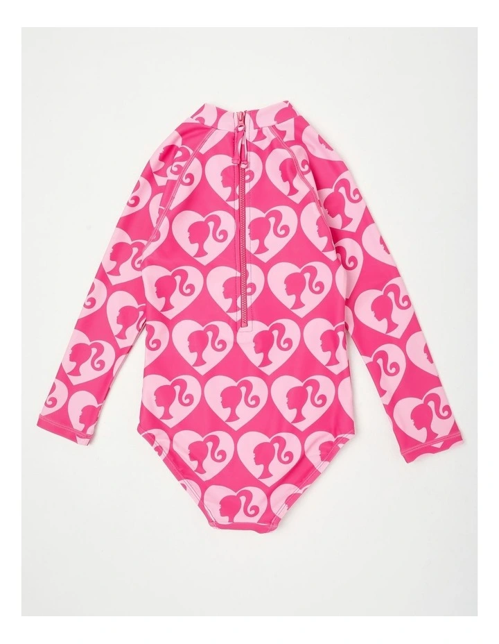 Barbie Heart Swimwear in Bright Pink image 3