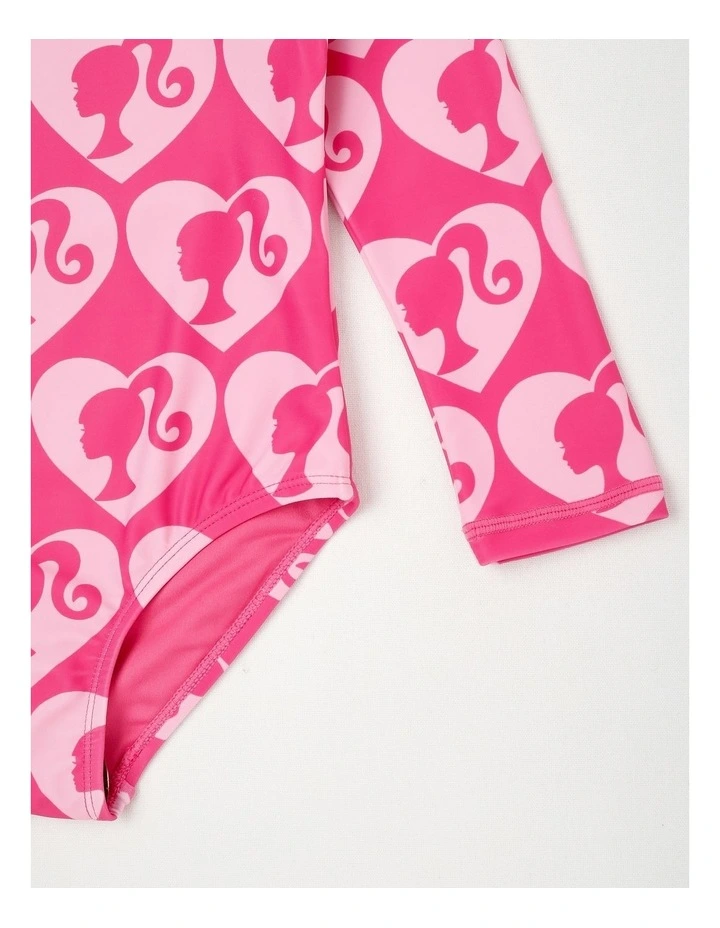 Barbie Heart Swimwear in Bright Pink image 4