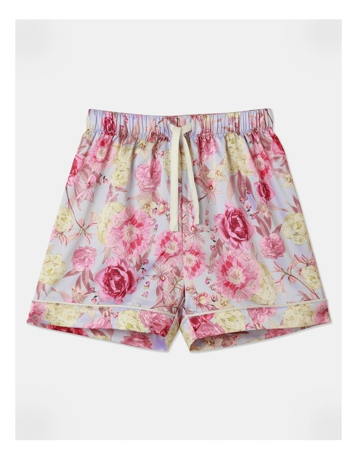 Artist Series X The Royal Botanic Gardens Floral Pyjama Set in Light Blue image 4