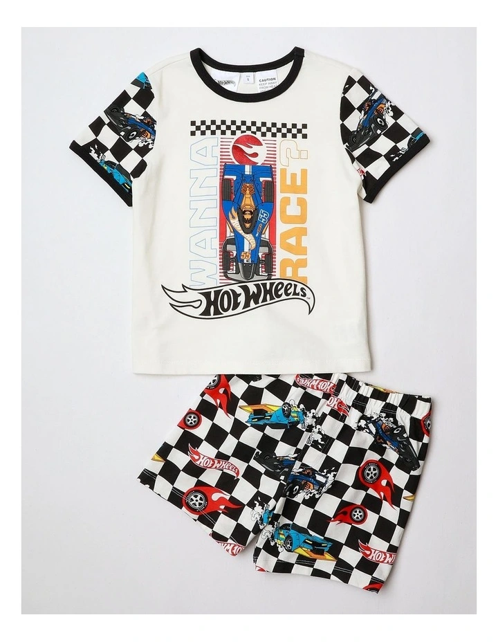 Race Track Pyjama in Vanilla image 2
