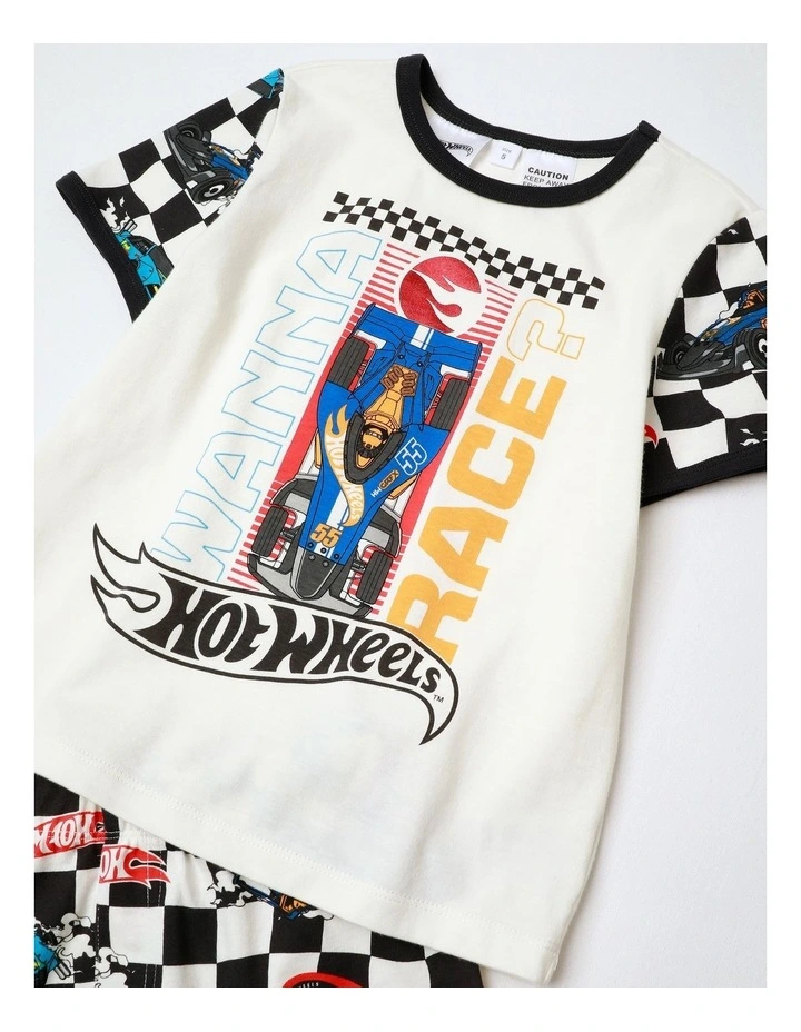 Race Track Pyjama in Vanilla image 2