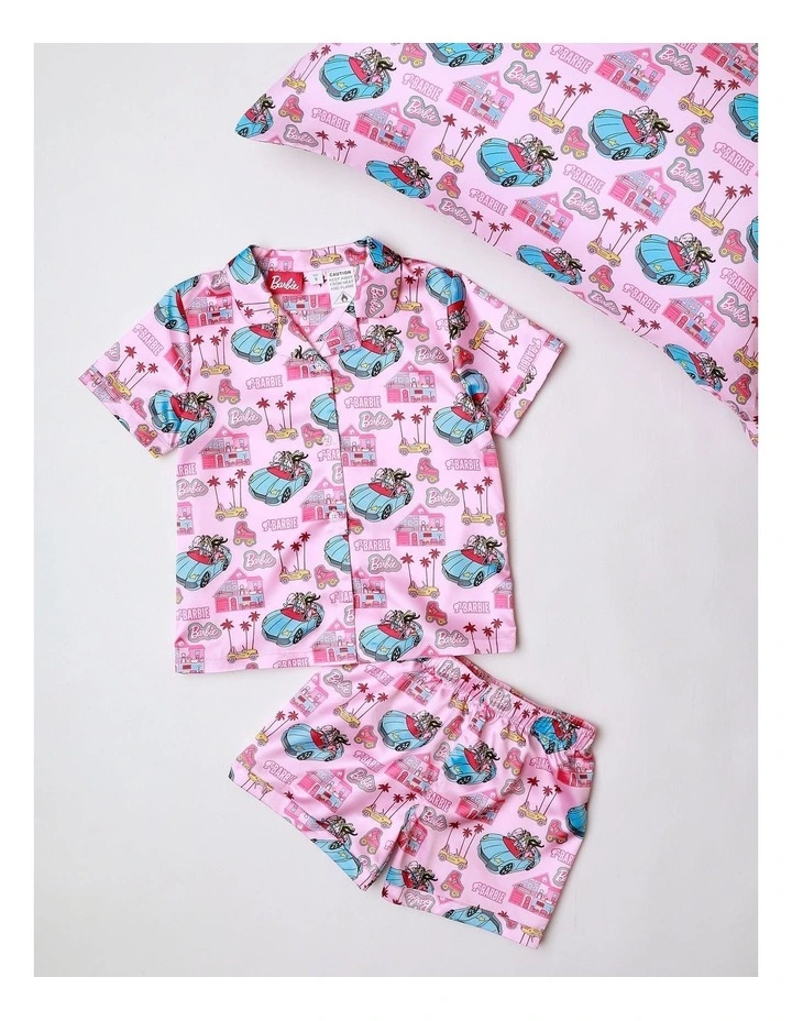 Satin Malibu Pyjama in Pink image 1