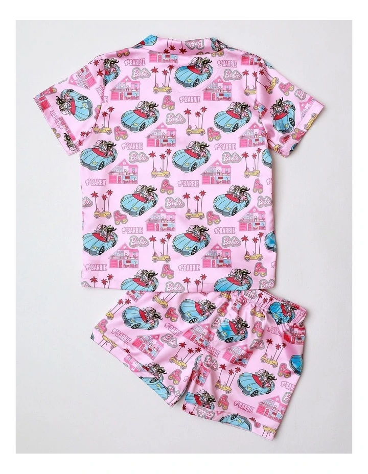 Satin Malibu Pyjama in Pink image 3