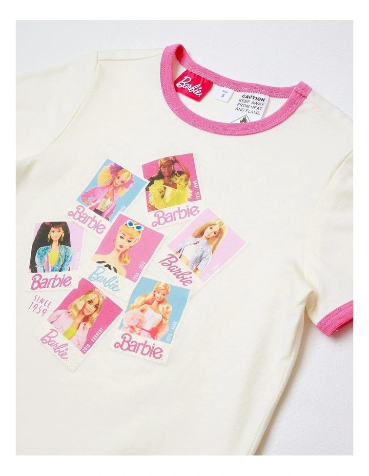 Polaroid Button Up Pyjama in Pink image 4