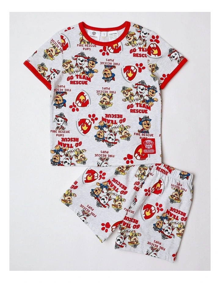 Paw Patrol Fire Rescue Pyjama in Grey Marle image 2