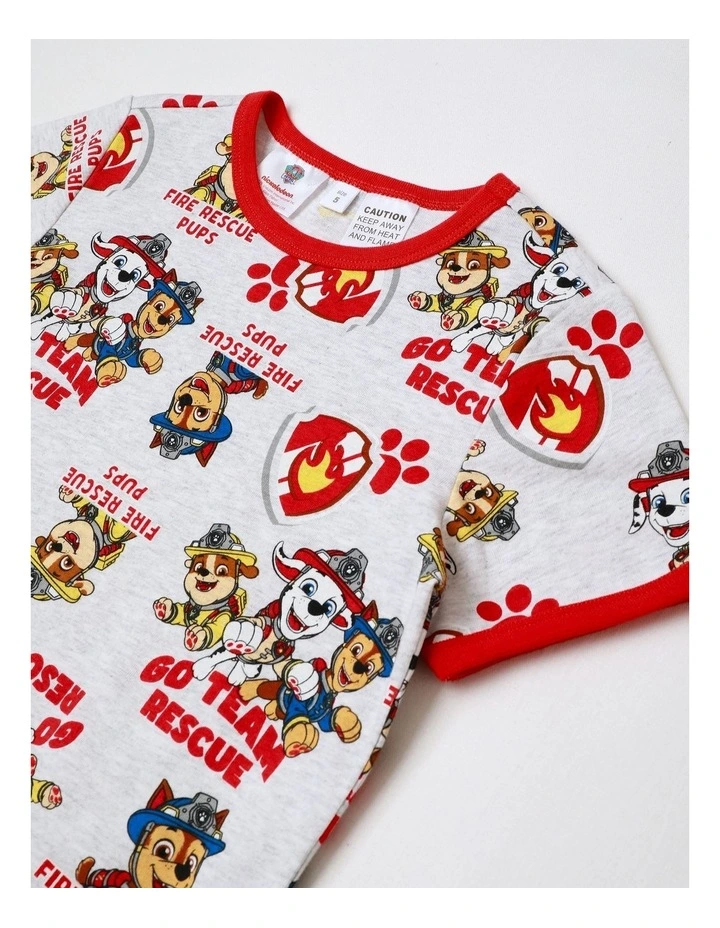 Paw Patrol Fire Rescue Pyjama in Grey Marle image 4