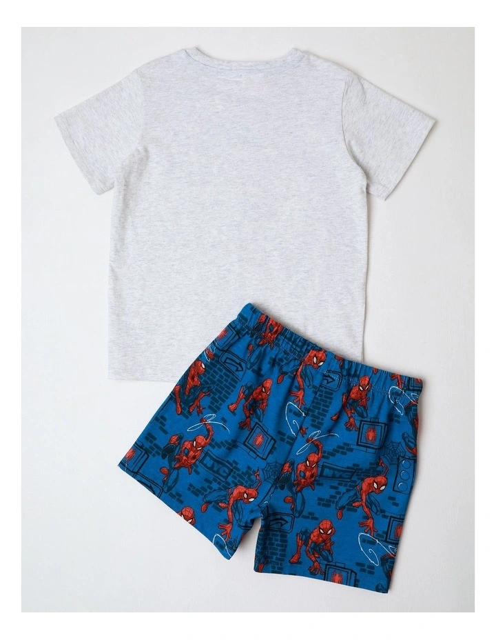 Disney Spiderman Cityscape Pyjama in Grey Marle image 5
