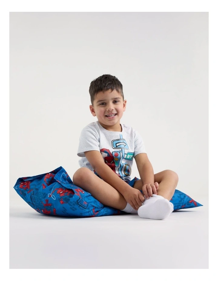 Disney Spiderman Cityscape Pyjama in Grey Marle image 6