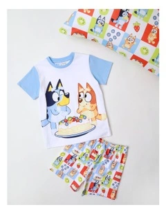 Bluey Pavlova  Pyjama With A Pillowcase Multi
