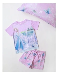 Frozen Castle Pyjama With A Pillowcase Pale Lilac