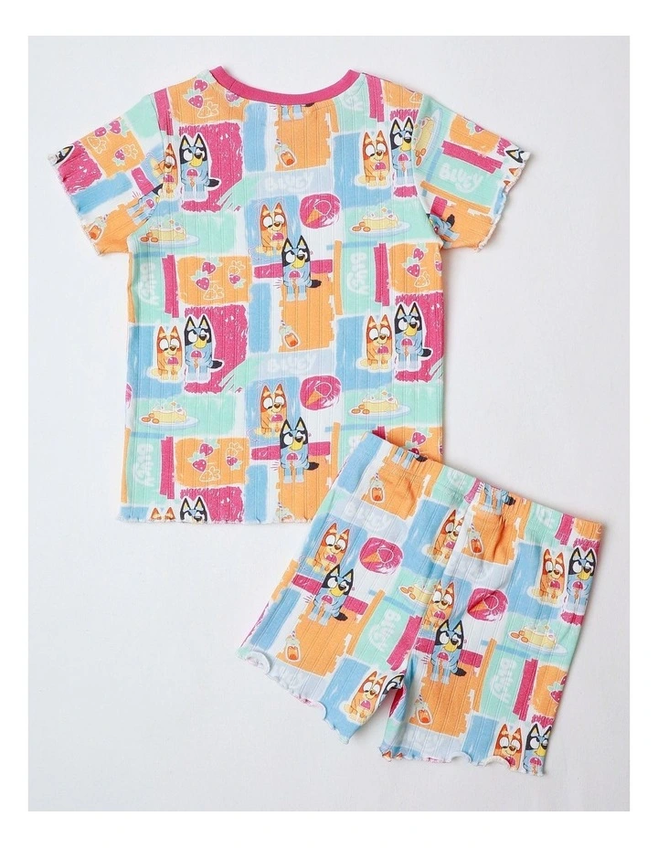 Bluey Sketchy Summer Pyjama With A Pillowcase Multi image 5