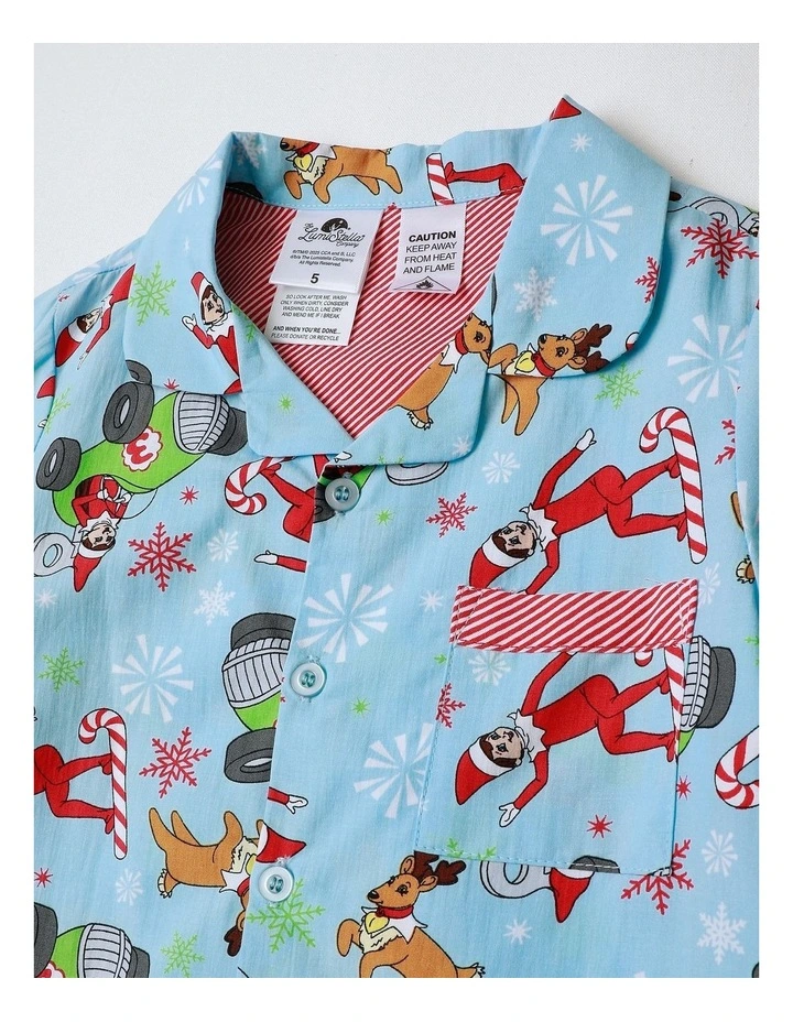 Elf On The Shelf Character Pj Set Pyjama With A Notepad in Blue image 2