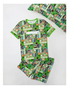 Minecraft Menu Pyjama With A Pillowcase in Grey Marle