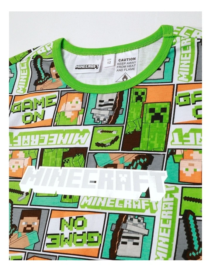 Minecraft Menu Pyjama With A Pillowcase in Grey Marle image 3