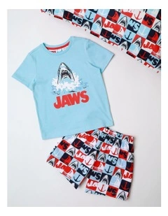 Jaws Ocean View Pyjama With A Pillowcase in Light Blue