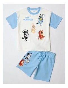 Bluey Friends T-Shirt & Shorts Set Multi