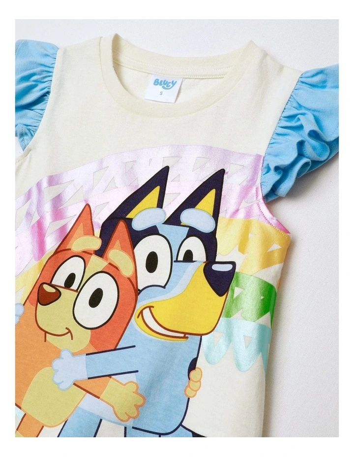 Bluey Rainbow T-Shirt & Shorts Set Multi image 2