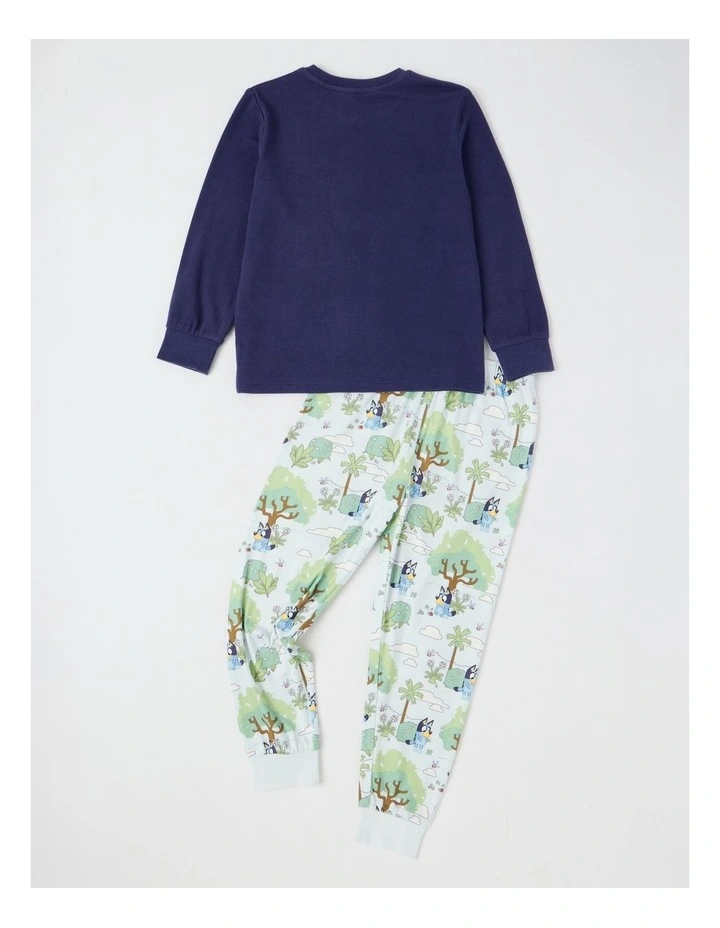 Cosy Knit Pyjama With Socks in Navy image 2