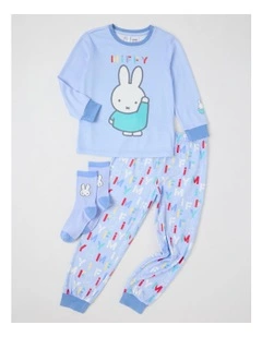 Miffy Cosy Knit Pyjama With Socks in Blue