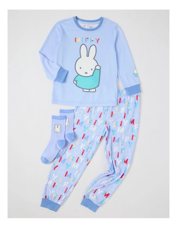 Miffy Cosy Knit Pyjama With Socks in Blue image 1