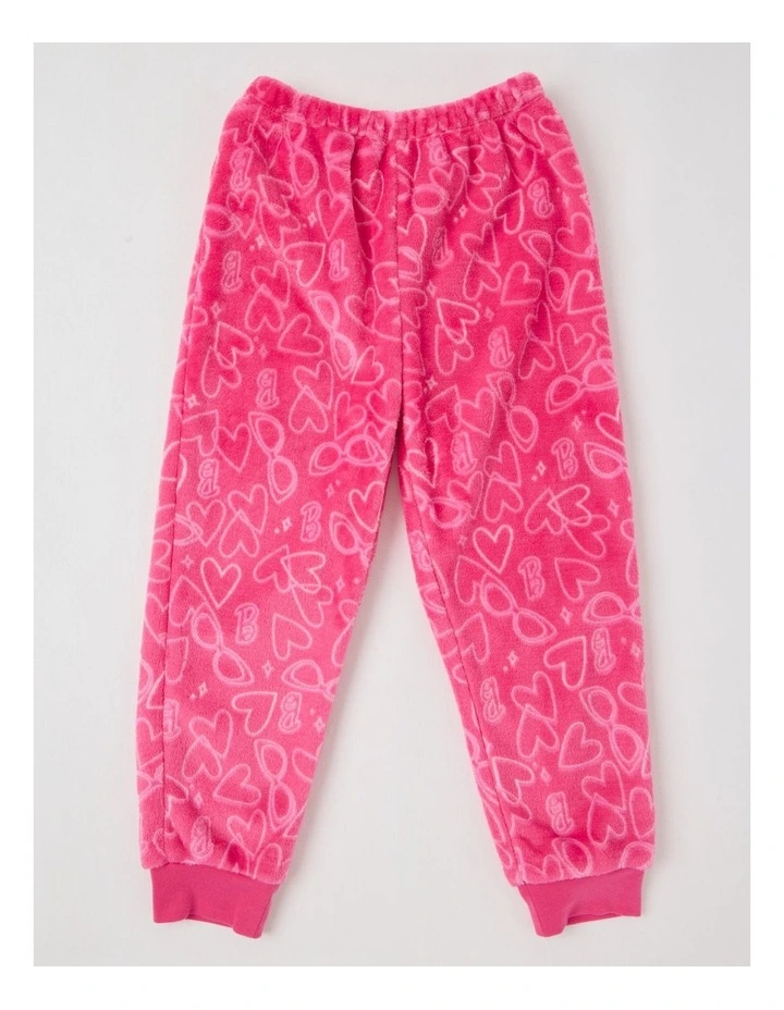 Barbie Fleece Knit Pyjama With Socks in Pink image 6