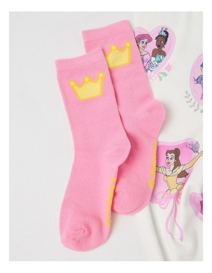 Cosy Knit Pyjama With Socks in Cream image 4