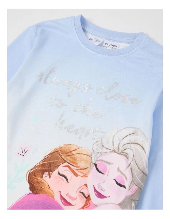 Cosy Knit Pyjama With Socks in Baby Blue image 3