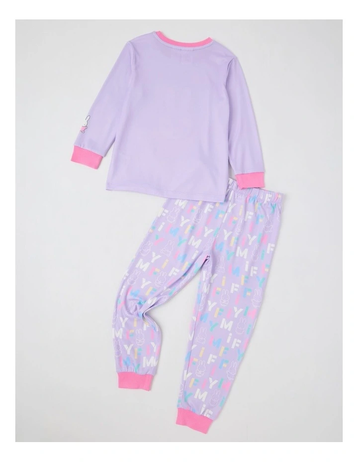 Miffy Cosy Knit Pyjama With Socks in Lilac image 2