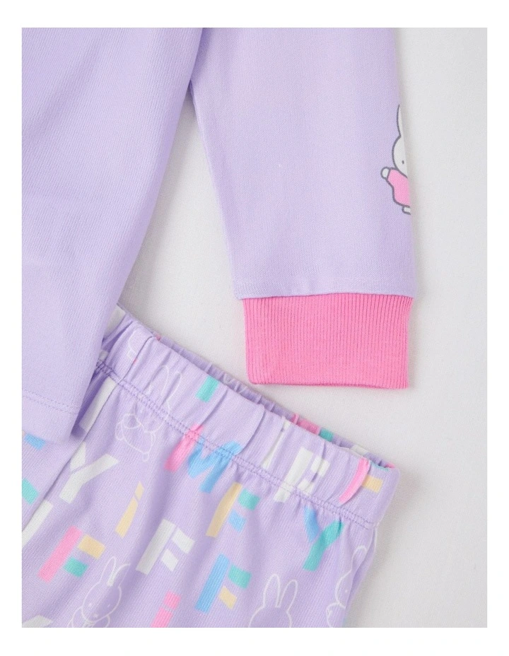 Miffy Cosy Knit Pyjama With Socks in Lilac image 6