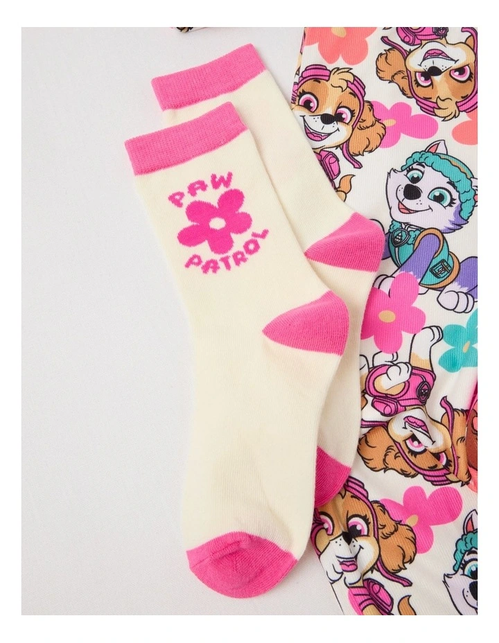 Cosy Knit Pyjama with Socks in Multicolour image 4