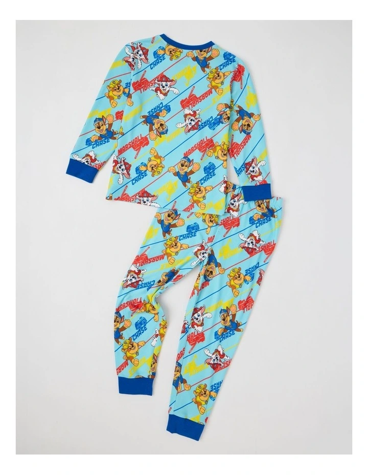 Cosy Knit Pyjama with Socks in Blue image 2