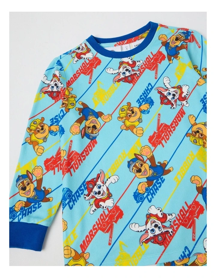 Cosy Knit Pyjama with Socks in Blue image 3