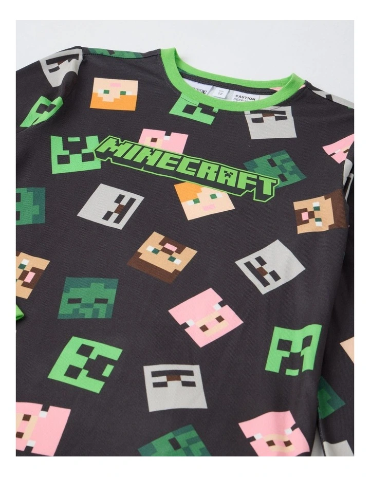 Cosy Knit Pyjama With Socks in Charcoal image 3