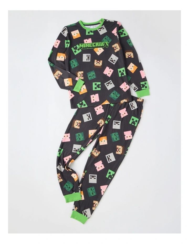 Cosy Knit Pyjama With Socks in Charcoal image 4