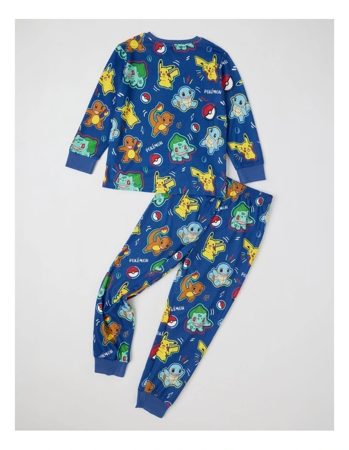 Pokemon Cosy Knit Pyjama With Socks in Bright Blue image 2