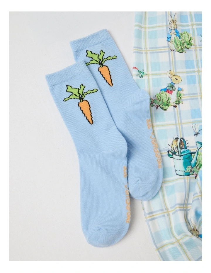 Cosy Knit Pyjama With Socks in Multicolour image 4