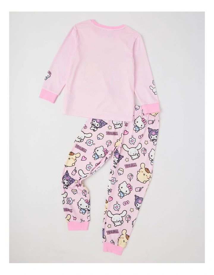 Hello Kitty & Friends Cosy Knit Pyjama With Socks in Pink image 2