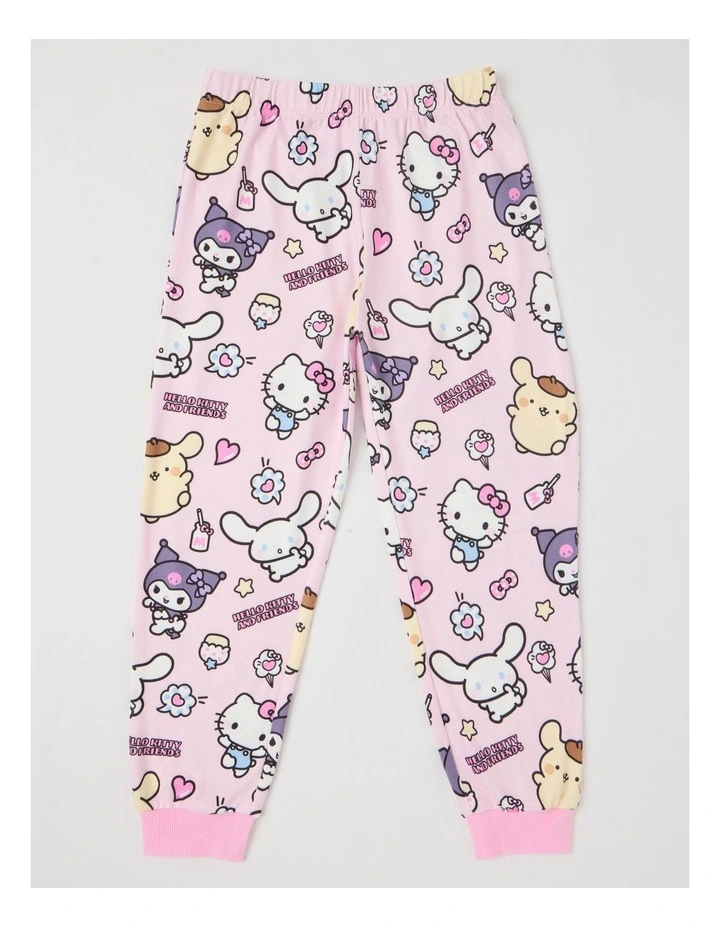 Hello Kitty & Friends Cosy Knit Pyjama With Socks in Pink image 5