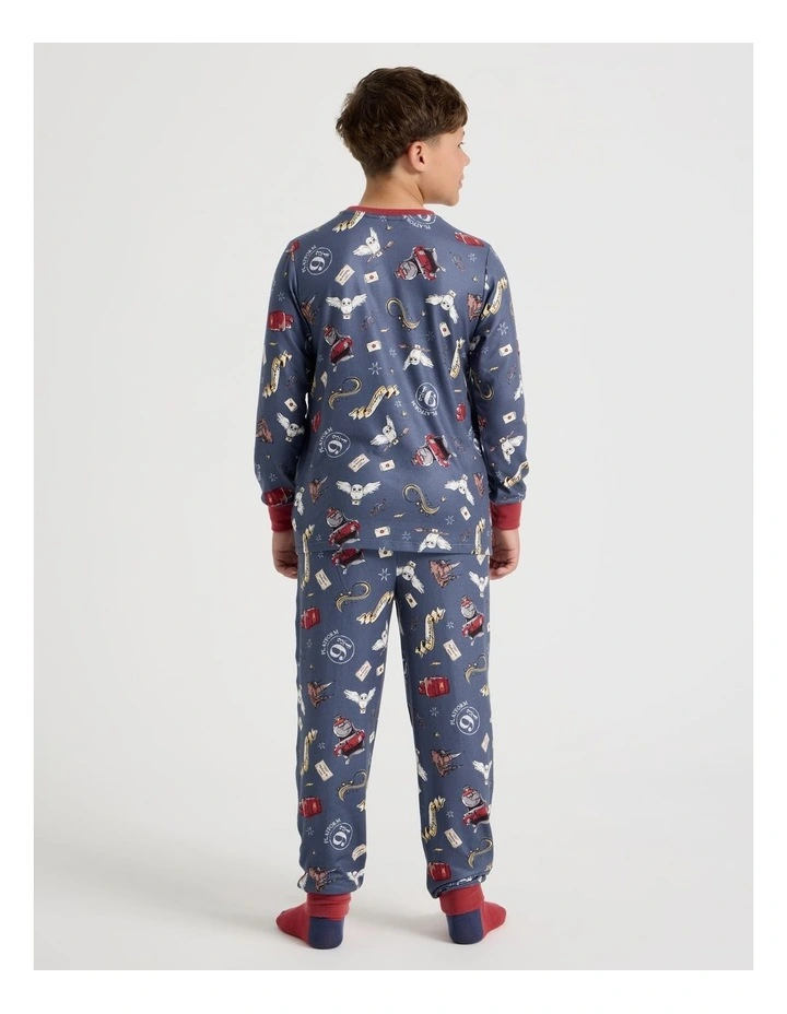 Cosy Knit Pyjama With Socks in Stonewash image 2