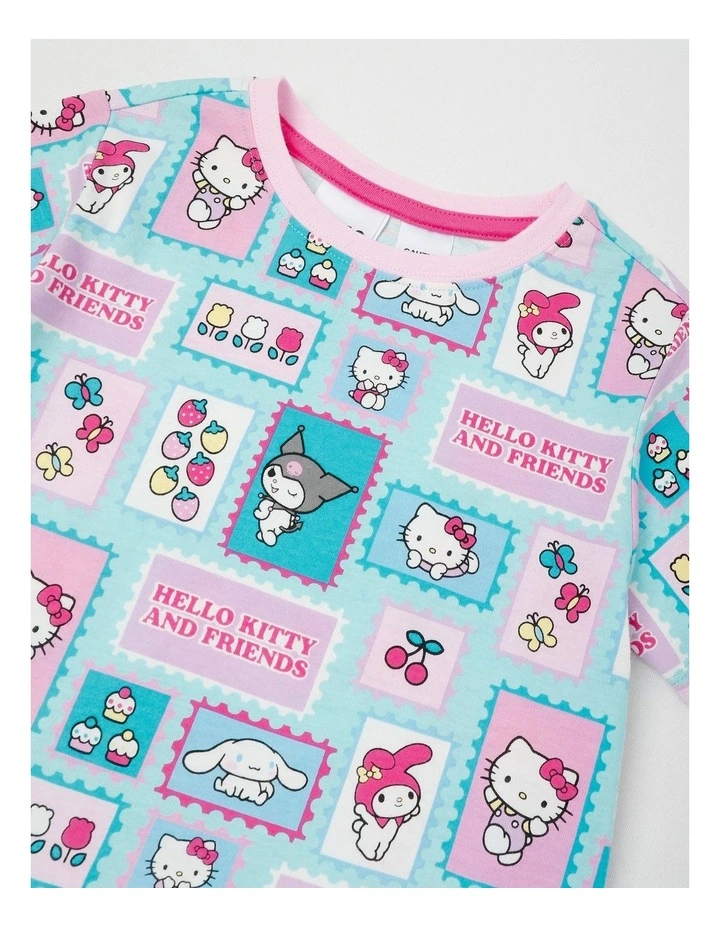 Hello Kitty Stamp Pyjama With A Pair Of Socks Multi image 2
