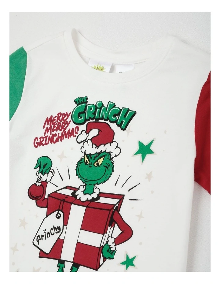 The Grinch Present Pyjama With A Santa Hat in Multi image 2