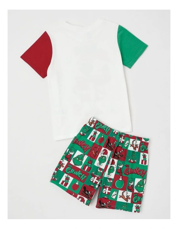 The Grinch Present Pyjama With A Santa Hat in Multi image 4