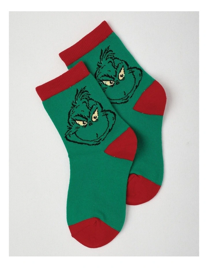 The Grinch Present Pyjama With A Santa Hat in Multi image 5