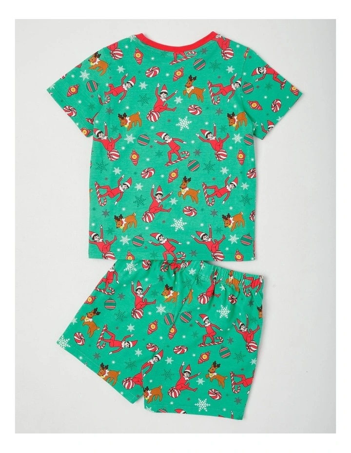 Elf On The Shelf Candy Pyjama With A Notepad in Green image 3