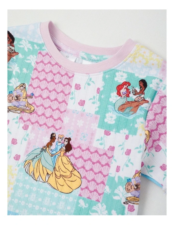 Disney Princess Patch Pyjamas With A Pillowcase in Assorted image 2