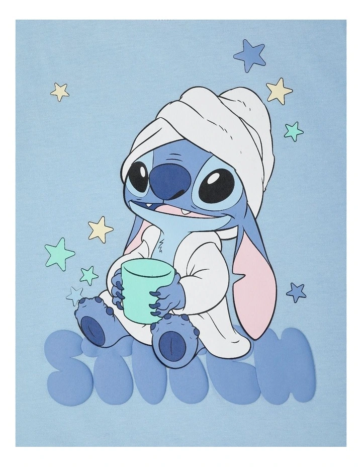 Stitch Pyjamas With A Pillowcase Light Blue image 2