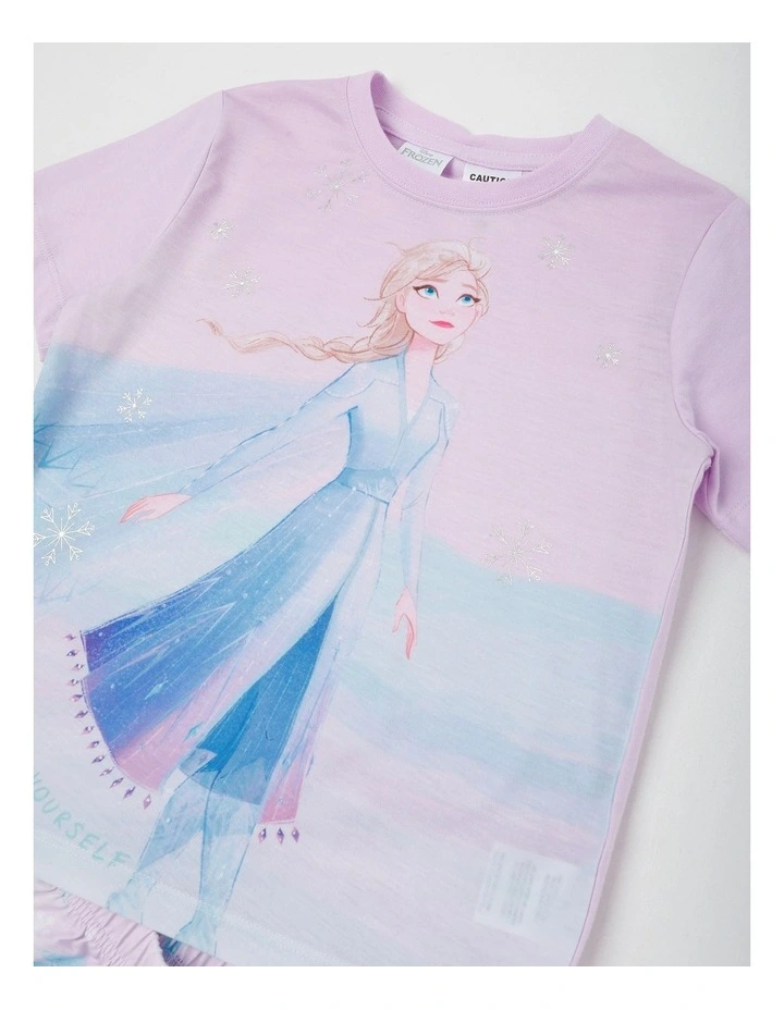 Frozen Snowflakes Pyjamas With A Pillowcase Lilac image 2